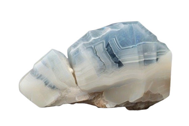 Banded Blue Calcite - crystinfo.com