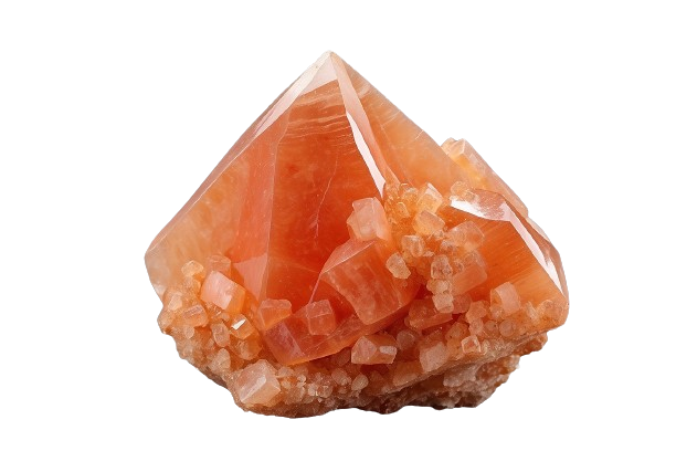 Orange-Red calcite - crystinfo.com