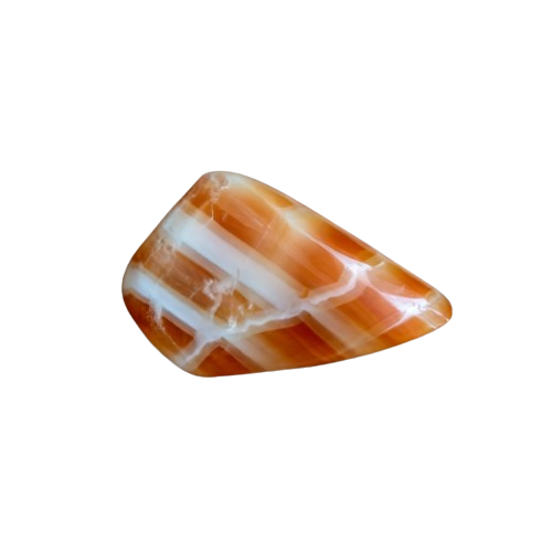 Banded Orange Calcite - crystinfo.com