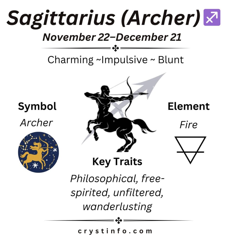 Sagittarius (Archer) crystinfo.com