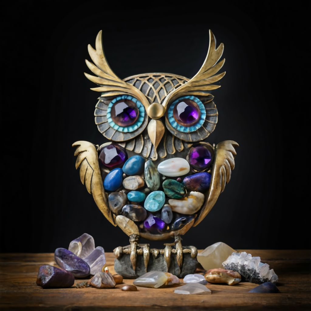 crystals for Owl Symbolism crystinfoz.com